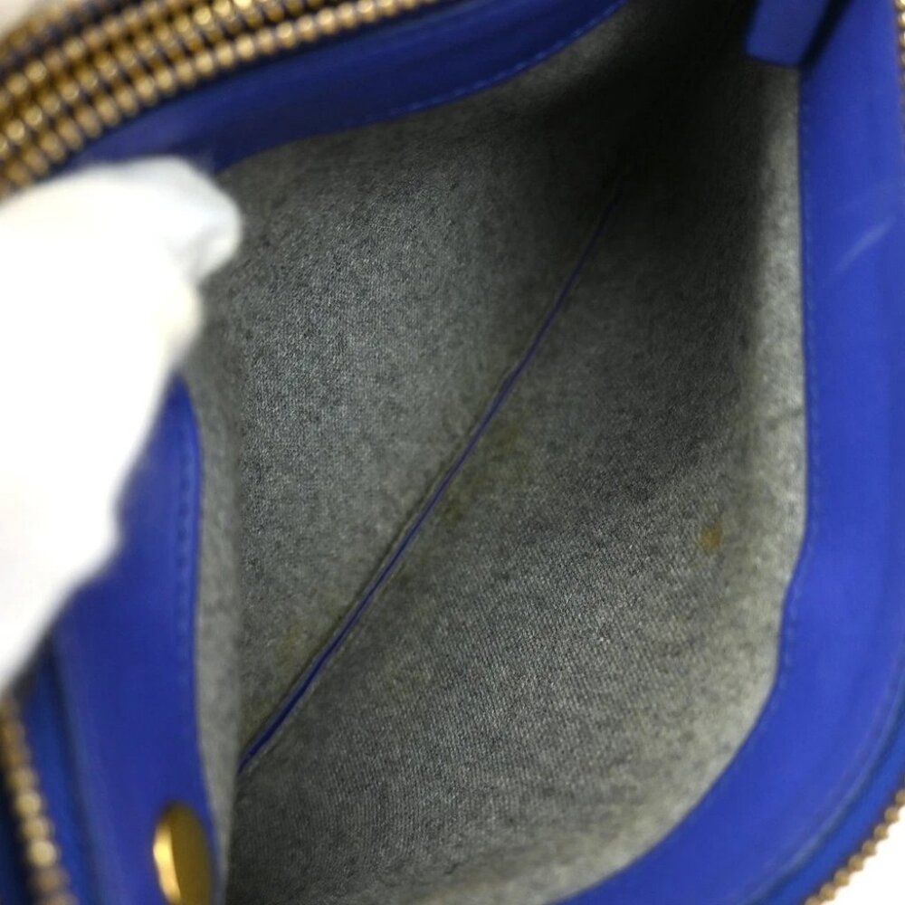 Celine Blue Leather Trio Shoulder Bag P.LA.0144 NQ03300 BNN07 - Picture 6 of 11